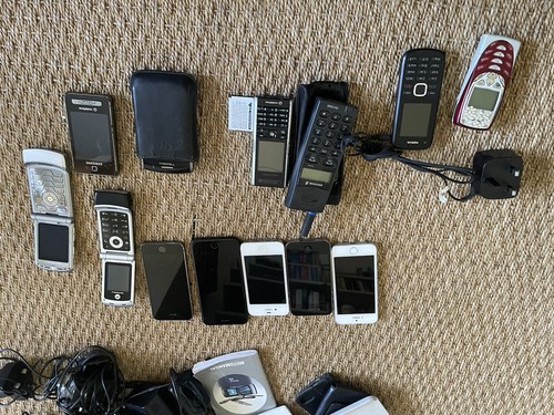Vintage mobile phones - mobile, phones,