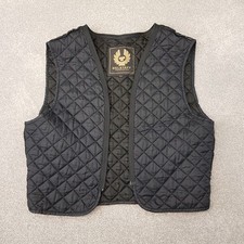 Belstaff Mens Liner XXL Black Quilted Padded Gilet Biker Jacket Inner Lining