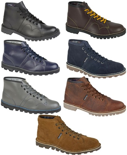 Mens leather monkey boots - mens,