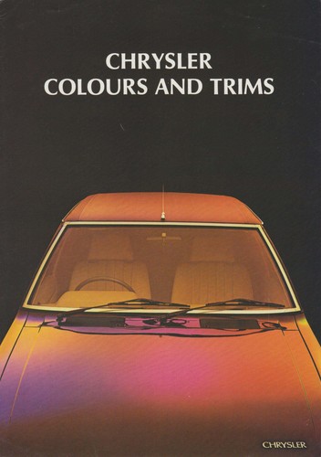 Chrysler colour and trim - colour,