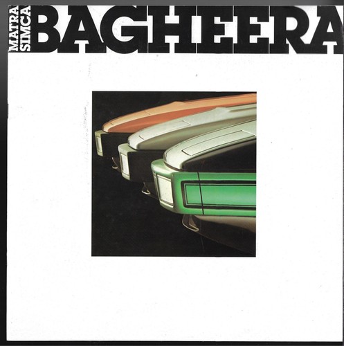 Matra simca bagheera 1977 1978 - bagheera, 1977-1978