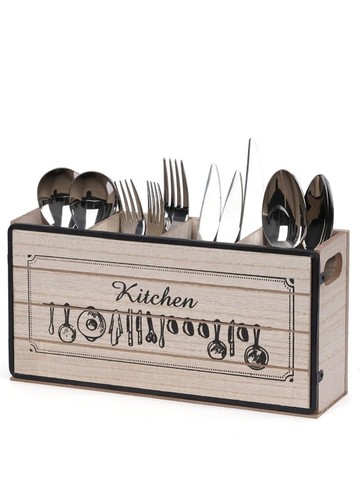Kitchen utensil holder wood - kitchen, holder,