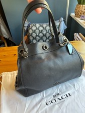 Coach leather bag Navy New