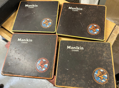 Manikin cigar vintage tins - manikin,