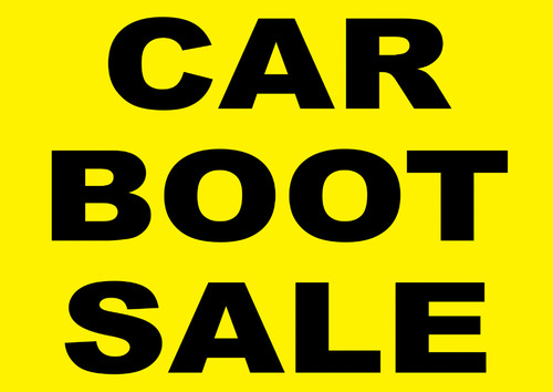 Car boot sale directional - car,