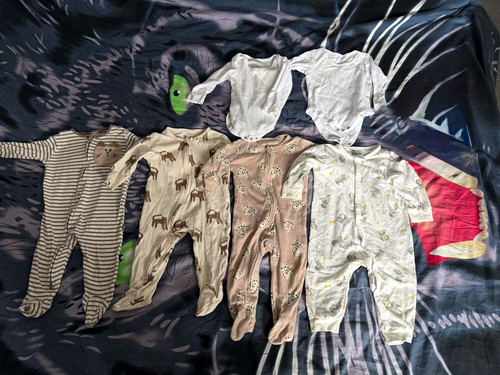 Animal print babygrow - animal,
