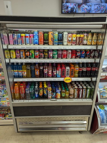 Retail chiller fridge grab and - fridge,
