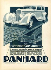"PANHARD" original canvas ad