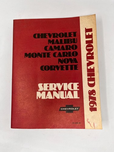 1978 chevrolet service manual - service,