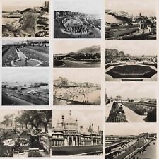12 Vintage RPPC Photos Brighton West Pier Royal Pavilion Sunken Gardens