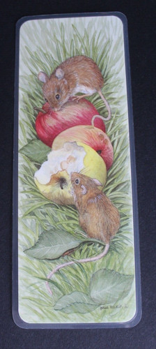 Field mice art bookmark - field,