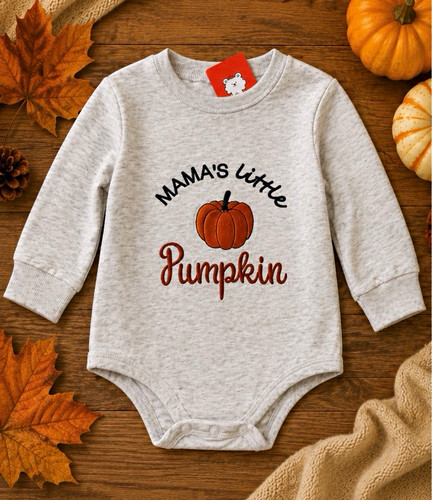 Baby pumpkin bodysuit - pumpkin,