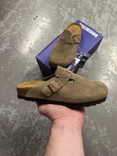 Birkenstock Boston Clog Taupe UK 4 (NARROW FIT) | Same Day Shipping