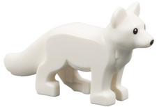 NEW LEGO White Fox Bushy Tail