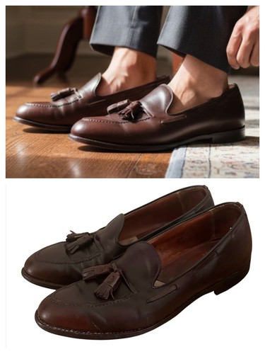 Rare vtg alden penny loafers - alden,
