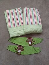 Next Baby Fully Lined Curtains 46x72 / 117cmx183cm & Tie Backs Unisex Boy Girl
