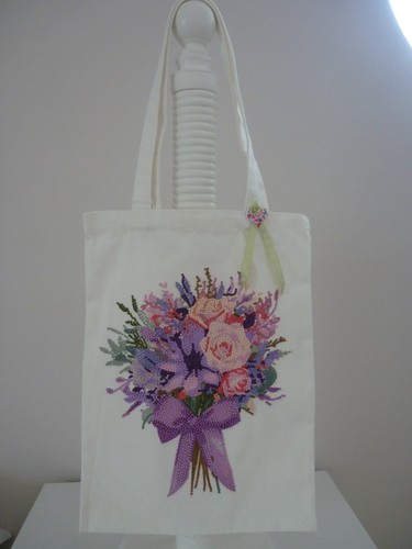 Gem art flower bouquet - , tote