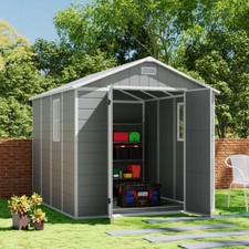8x8ft Large Plastic Shed