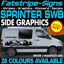 to fit MERCEDES SPRINTER SWB STICKERS GRAPHICS DECALS CAMPER VAN MOTORHOME