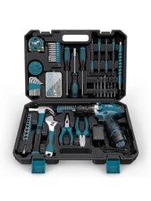 Sundpey Home Tool Kit 206-PCs - Household Tool Set with 12V Cordless Electric