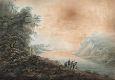 Figures & Castles In Landscape