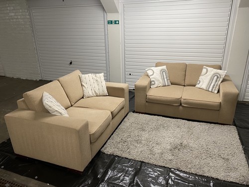 Beige cream 2 seater - seater, sofa