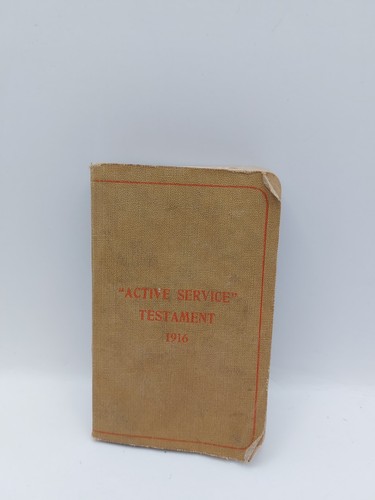 Active service testament - service, 1916