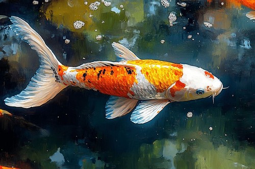 Japanese koi carp - carp, fish