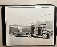 1923 Era REO Semi Truck Horse Coal Brick Trailer (143)