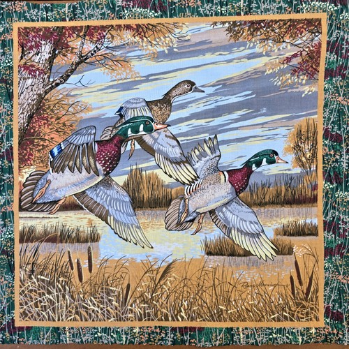 Vintage wood duck cotton - vintage,