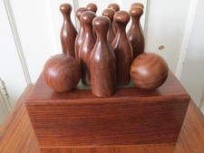Wooden Carpet Skittles Game