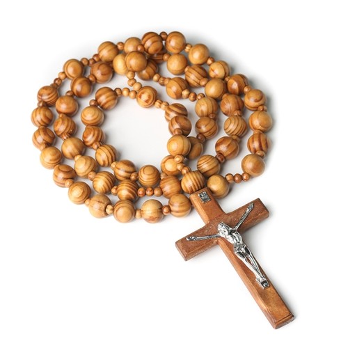 Christian large wooden - large, beads