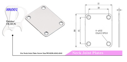 New unused neck plate - neck, and