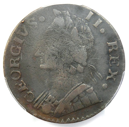 1747 machin mills halfpenny - 1747,