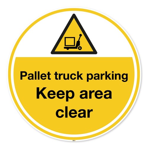 Pallet truck parking area