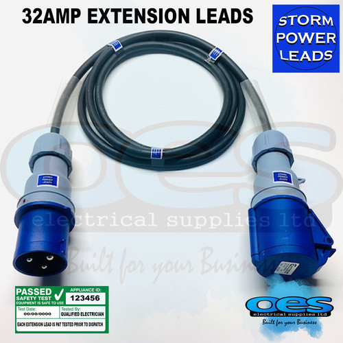 Storm 32amp 3pin extension - 32amp,