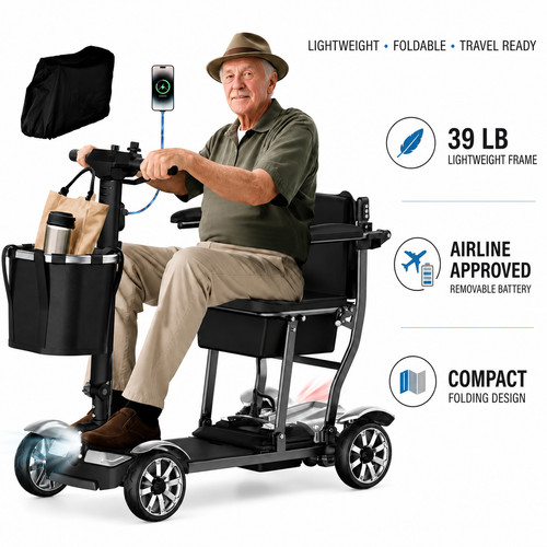 39lb wheel mobility scooter - 39lb, 4-wheel