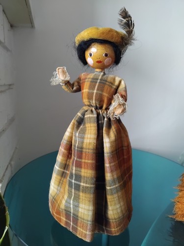 Vintage wooden peg doll - vintage,