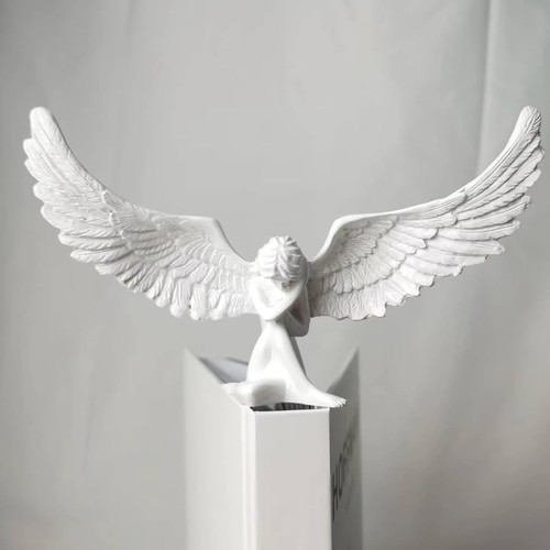 Sobbing angel statue - sobbing,