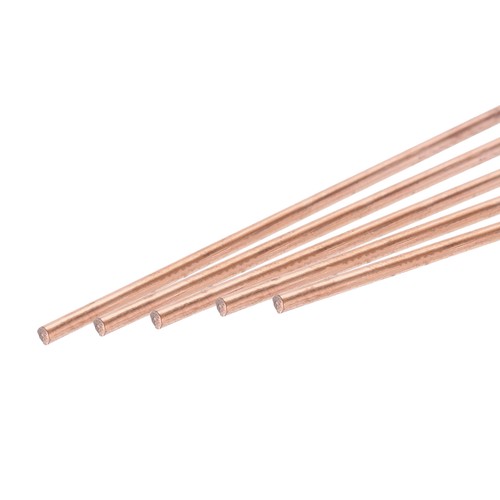 5pcs pure copper round rod - round,