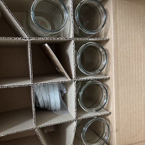 Lakeland jam jars with - jam, lids