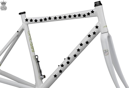Rounded star bike stickers - rounded,