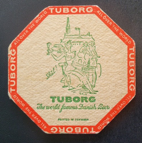 Vintage beer coaster tuborg - vintage,