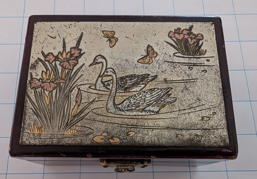 Vintage chokin art - jewelry, box