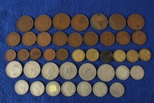 George VI coins florin shilling threepenny penny halfpenny farthing