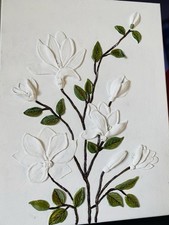 Floral Relief Plaster Wall