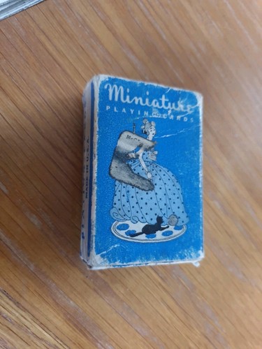 Vintage miniature playing - vintage,