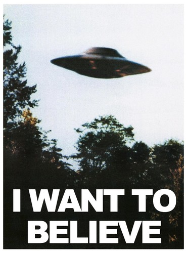 Want believe ufo poster - want,