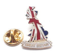 Great Britain SHAPE Map Union Jack Pin Badge LOYALIST GB first