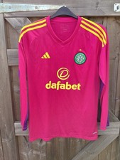 Celtic 2020/21 Goalkeeper Shirt Medium M Authentic Solar Pink Rare VGC LS Third